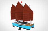 16米中式帆船（铝合金）